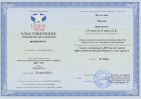 Повышение квалификации воспитателя Повышение квалификации воспитателя.