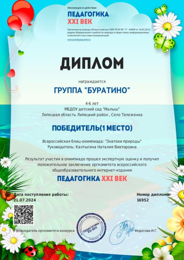 Успехи воспитанников детского сада Успехи воспитанников детского сада.