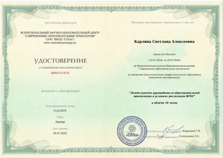Достижения руководителя Достижения руководителя.
